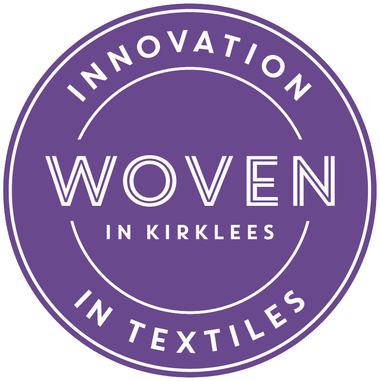 WOVEN logo in purple